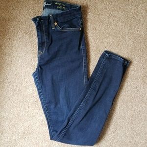 7FAM High Waist Skinny Jeans